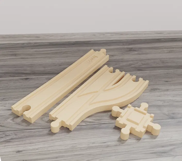 Đường ray đặc biệt cho tàu gỗ LIDL/IKEA/BRIO - Image 1