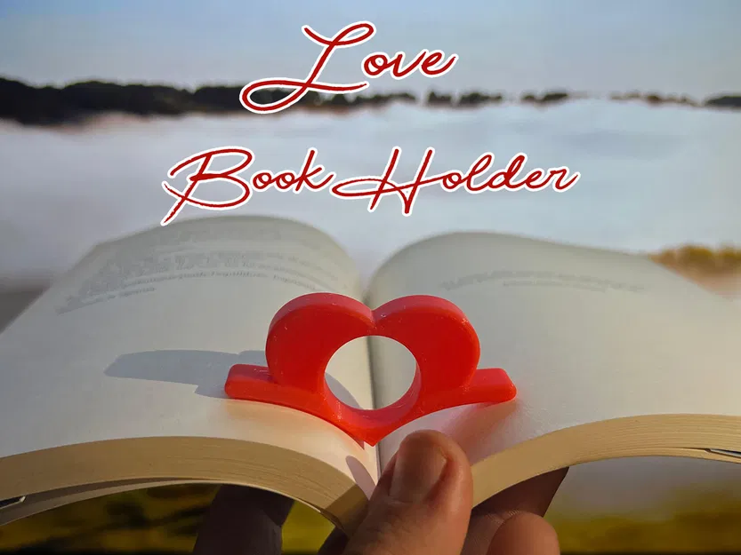 Kẹp giữ trang sách hình trái tim ergonomic (đọc một tay) - Image 1