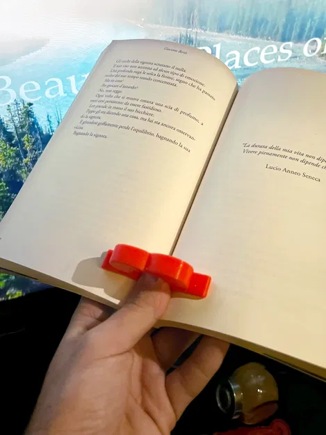 Kẹp giữ trang sách hình trái tim ergonomic (đọc một tay) - Image 2