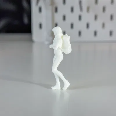 Mô hình Nữ mini/Khách du lịch cho Diorama của bạn