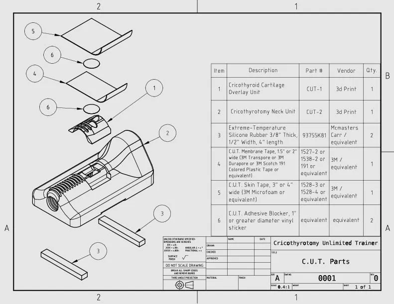 Bộ tập Cricothyrotomy (Cric, Crico, Crioid) Trainer - Image 4