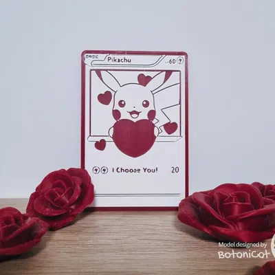 Thiệp Valentine Pikachu tuỳ chỉnh – “I Choose You!”