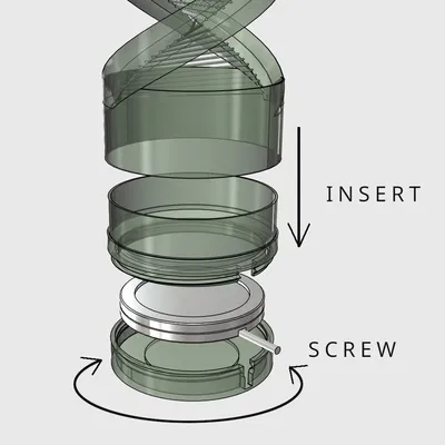 Spiral phát sáng – Trang trí nội thất kèm kit đèn LED