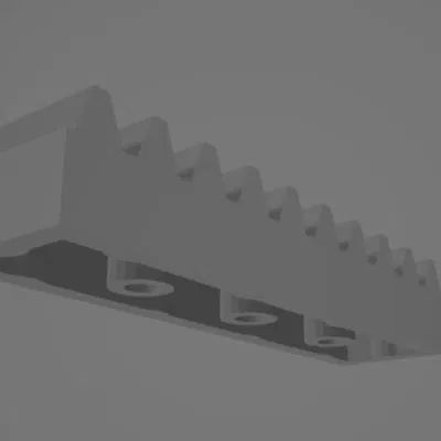 Thanh răng Gear Rack 1x4 tương thích Lego