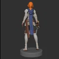 Nữ Hiệp Sĩ – Miniature 3D In Được | Chiến Binh Fantasy cho RPG & Tabletop - Thumbnail 2