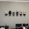 Bộ mount treo tường/Skadis cho LEGO Star Wars Helmets, kèm đồ canh lắp - Thumbnail 2