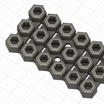 Khay giữ đầu bits lục giác (1/4" hex) cho Toolgrid