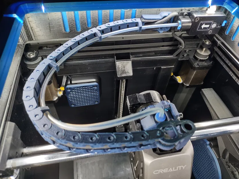 Creality K1: Fix xệ cable chain kèm ống Bowden (Bowden tube) - Image 2