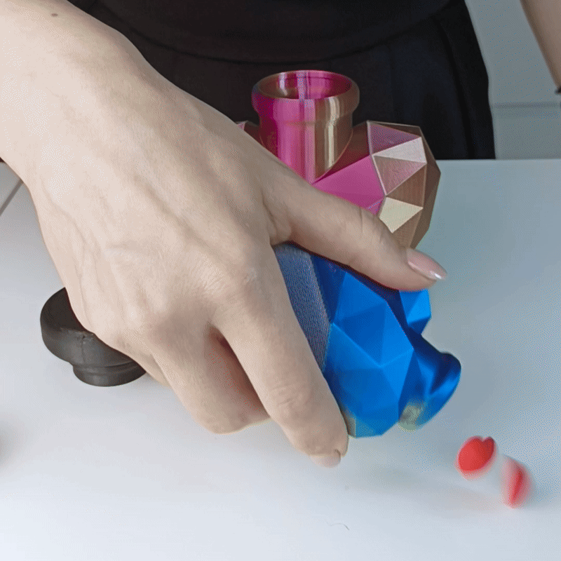 Love Potion LowPoly + Nắp Nắp Trái Tim, 2 Chai Hình Trái Tim, No Support