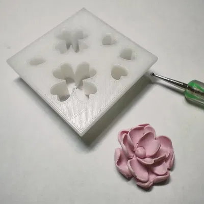 Khuôn cắt cánh hoa polymer clay