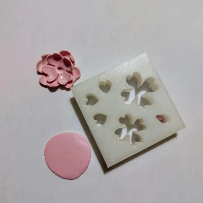 Khuôn cắt cánh hoa polymer clay