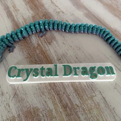 Rồng Pha Lê Có Bảng Tên, Bảng Tên Đứng Được!!