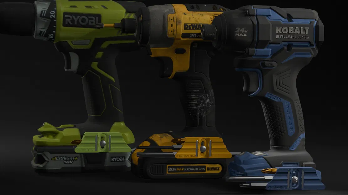 Giá treo mũi khoan/impact driver universal cho máy cordless (Milwaukee/Makita/DeWalt...) - Image 4