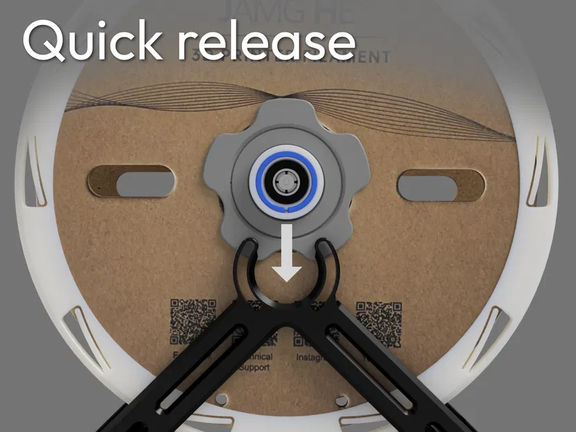 Giá đỡ cuộn filament dạng mô-đun (Modular spool holder/stand) - Image 2