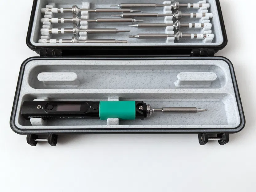 Insert Pinecil & dây USB (đã chỉnh) cho Rugged Multipart Pinecil Case V2 - Image 1