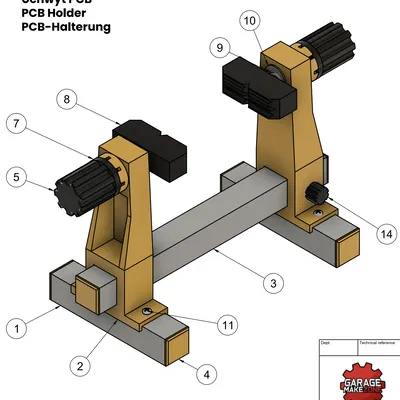 Đế kẹp mạch in (PCB) xoay 360° – Circuit Board, PCB holder