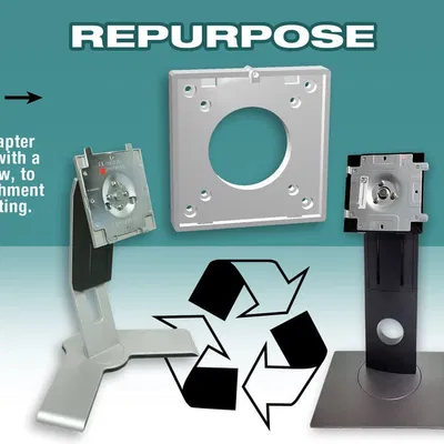 Adapter VESA 100/75 cho chân đế màn hình Dell (Repurpose Dell Monitor Stand)