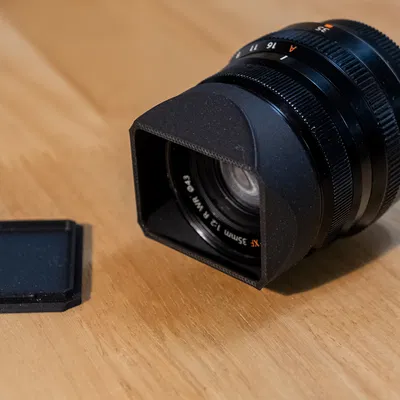 Lens hood & cap cho Fujifilm 35mm F2 WR (kiểu vuông)