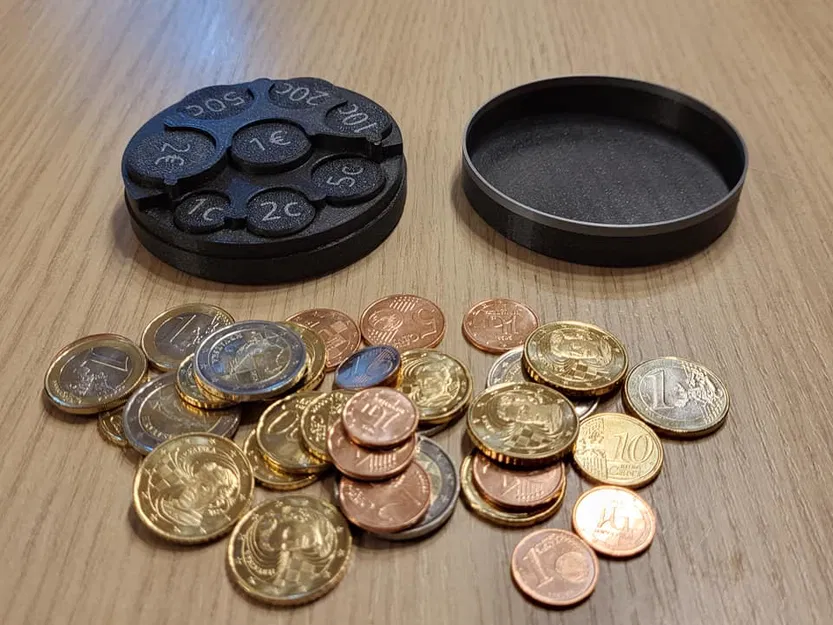 Hộp/Ví Đựng Xu Euro (Euro Coins Wallet / Box) - Image 2