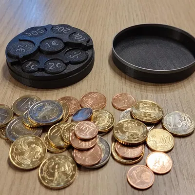 Hộp/Ví Đựng Xu Euro (Euro Coins Wallet / Box)