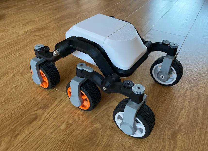 Mod cho xe rover RC 6 bánh (Six-wheeled RC rover mods) - Image 1