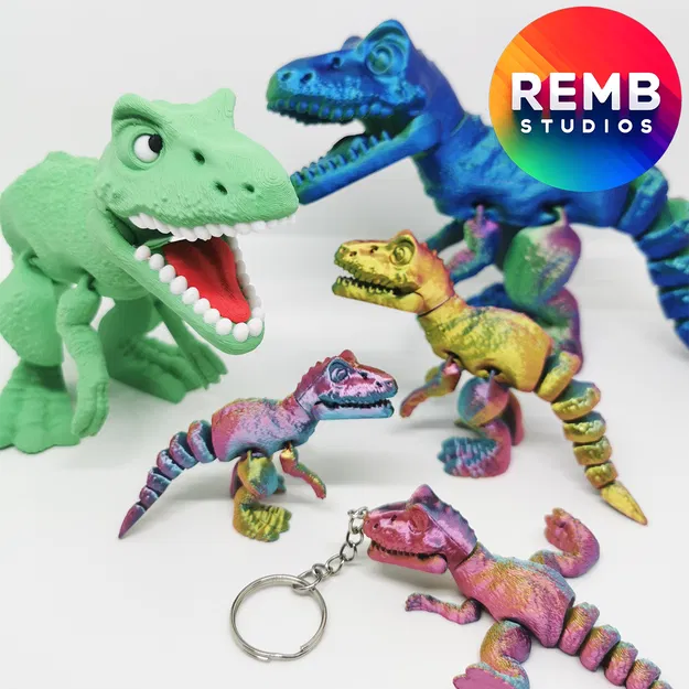 Khủng Long Flexi T-Rex | Trex Articulated Không Cần Support - Image 2