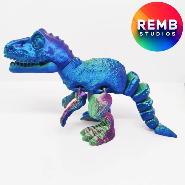 Khủng Long Flexi T-Rex | Trex Articulated Không Cần Support - Image 4