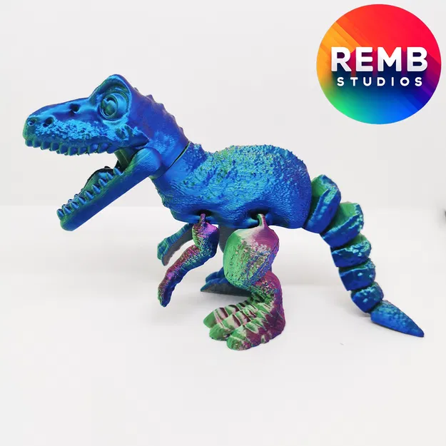 Khủng Long Flexi T-Rex | Trex Articulated Không Cần Support - Image 5