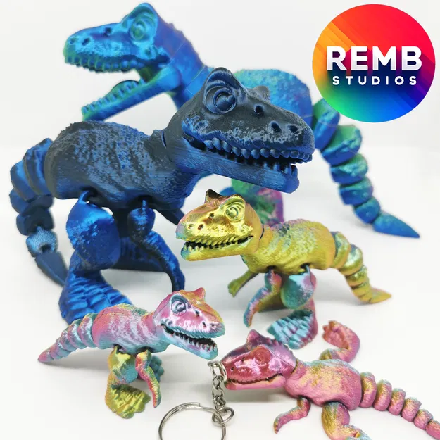 Khủng Long Flexi T-Rex | Trex Articulated Không Cần Support - Image 6