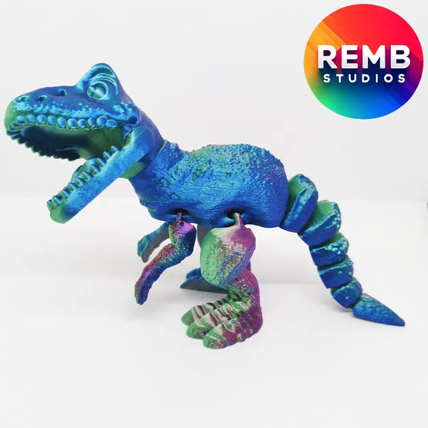 Khủng Long Flexi T-Rex | Trex Articulated Không Cần Support - Image 14