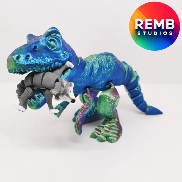 Khủng Long Flexi T-Rex | Trex Articulated Không Cần Support - Image 17