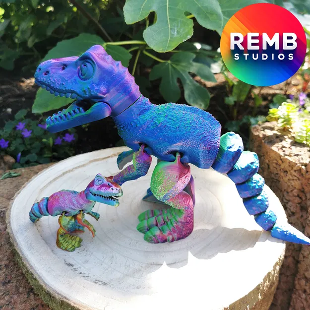 Khủng Long Flexi T-Rex | Trex Articulated Không Cần Support - Image 18