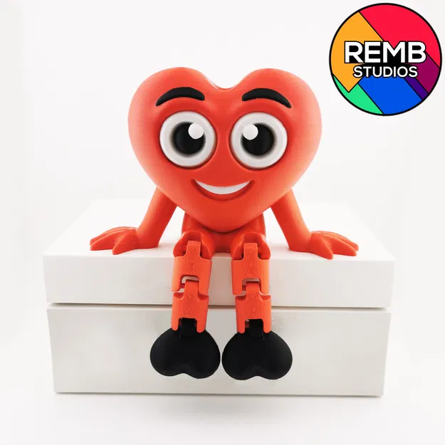 Flexi Hearth | Trái tim linh hoạt (Articulated) in không cần support - Image 6