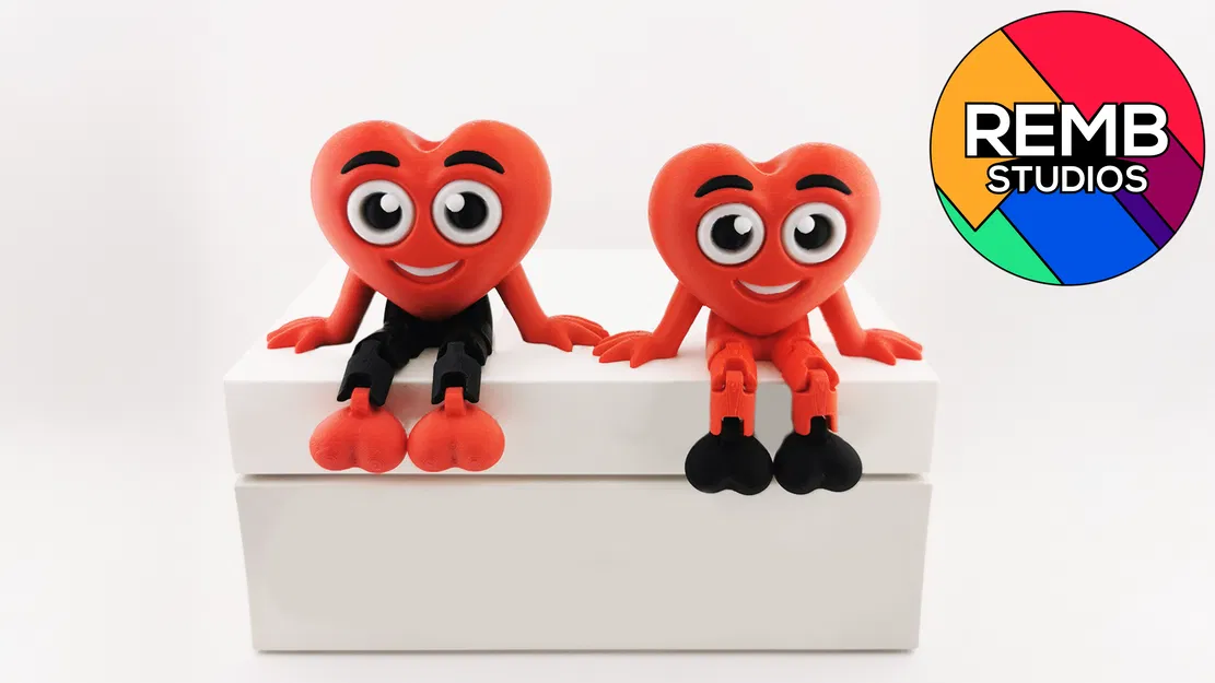 Flexi Hearth | Trái tim linh hoạt (Articulated) in không cần support - Image 11