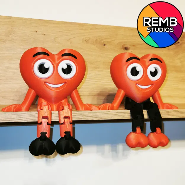 Flexi Hearth | Trái tim linh hoạt (Articulated) in không cần support - Image 12