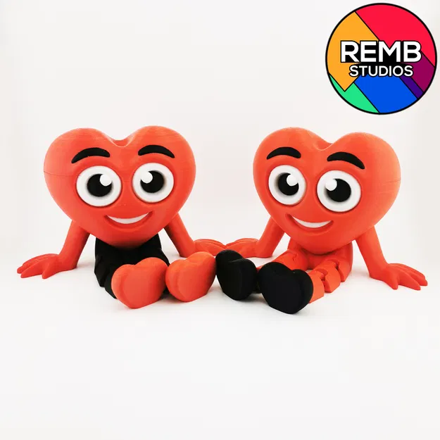 Flexi Hearth | Trái tim linh hoạt (Articulated) in không cần support - Image 14