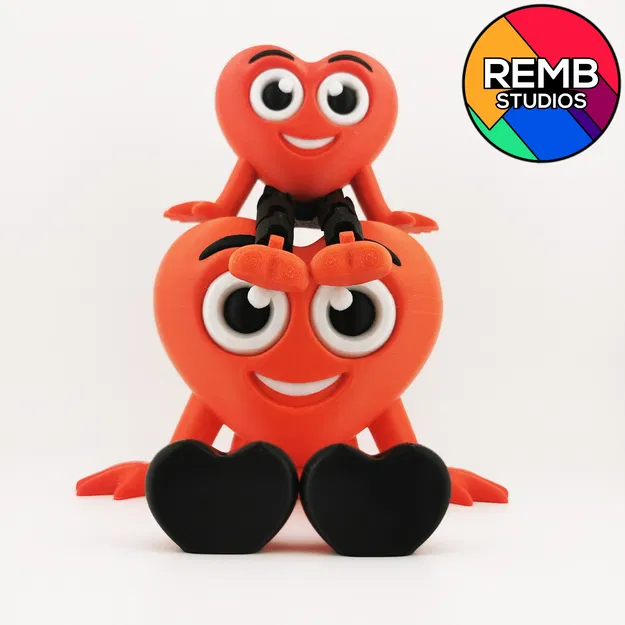 Flexi Hearth | Trái tim linh hoạt (Articulated) in không cần support - Image 16