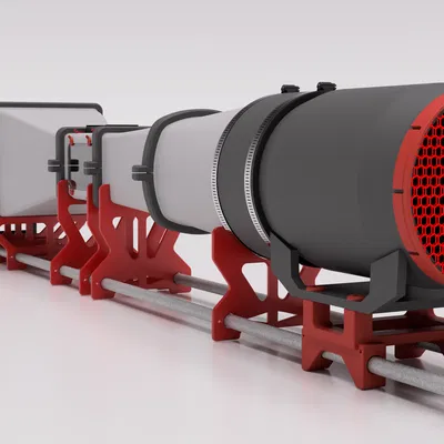 Chân đỡ ống EMT cho Modular STEM Wind Tunnel (lấy ý tưởng từ RepRack)