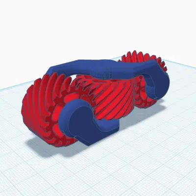 Fidget Bánh Răng Xoắn Ốc 3 Bánh (Triple Geared Fidget)