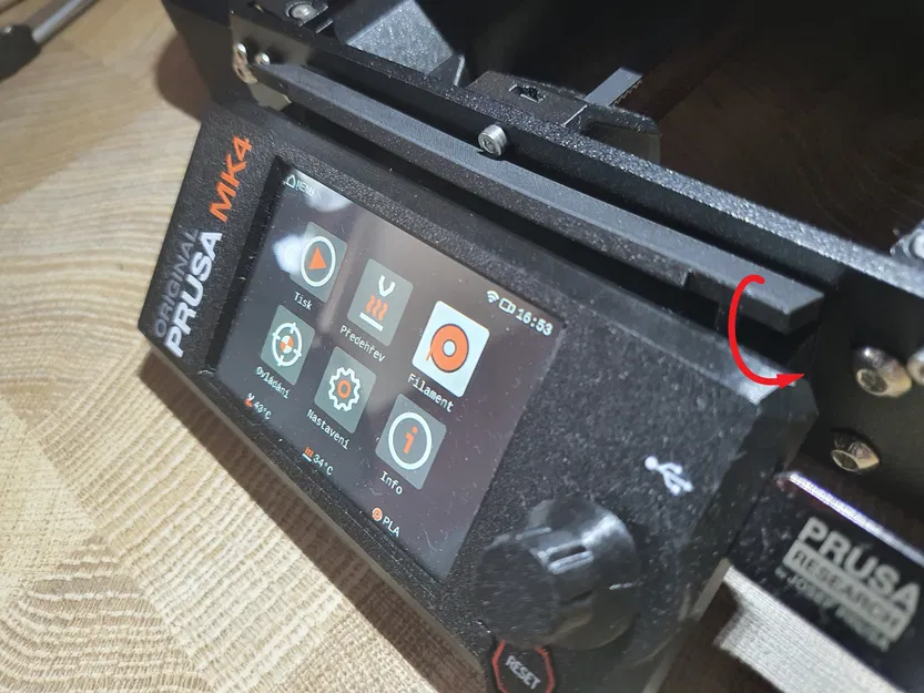 Prusa MK4 - Nắp che cáp LCD - Image 3