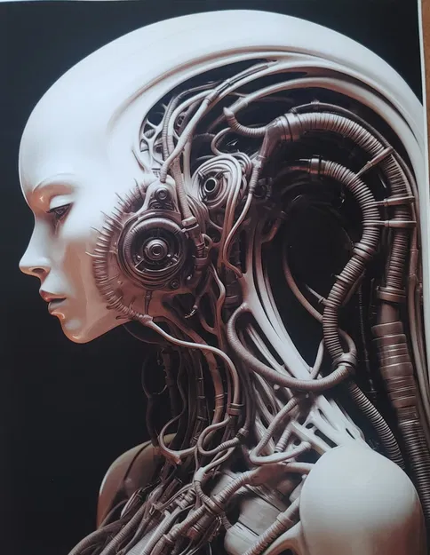 CyperGirl – Tượng điêu khắc lấy cảm hứng từ H.R. Giger - Image 1