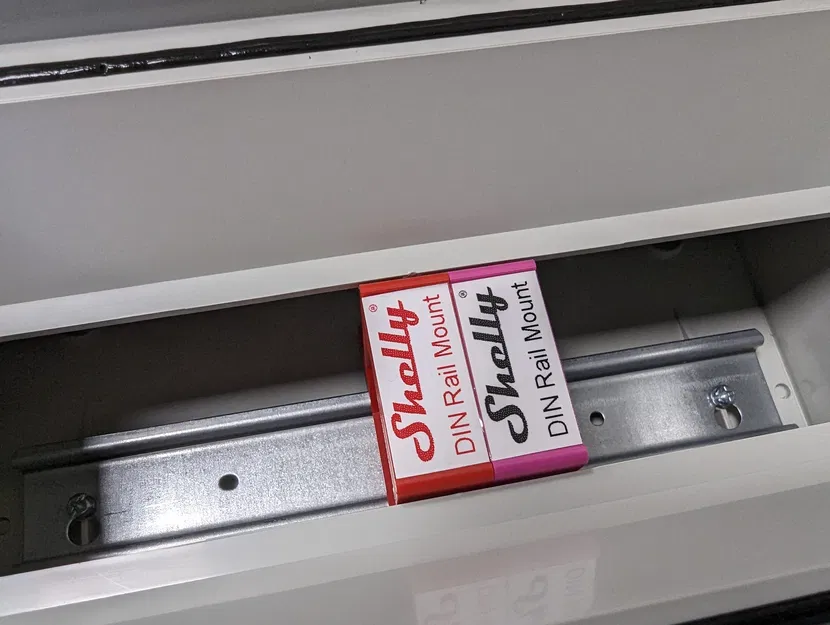 Giá gắn Shelly lên DIN Rail (Shelly DIN Rail Mount) - Image 3