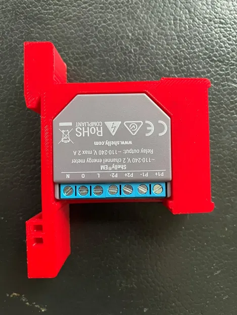 Giá gắn Shelly lên DIN Rail (Shelly DIN Rail Mount) - Image 8