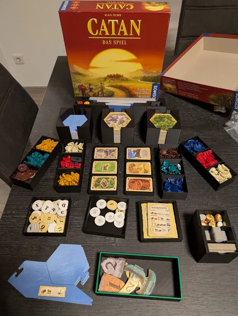 Catan Insert (Khay chia Catan + Seafarers & bản 6 người) - Image 1