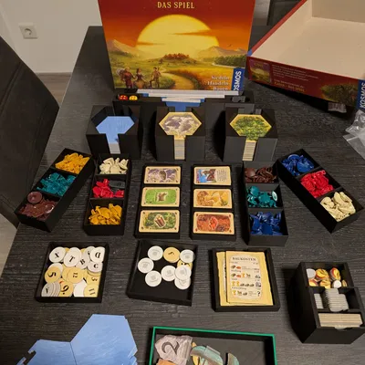 Catan Insert (Khay chia Catan + Seafarers & bản 6 người)