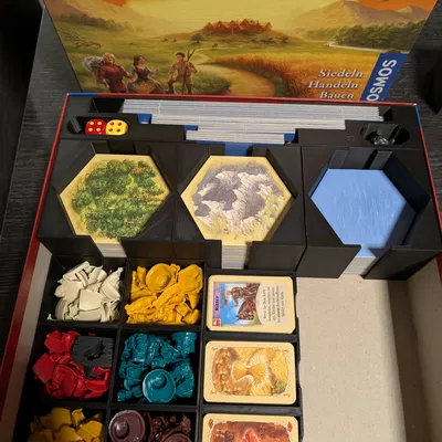 Catan Insert (Khay chia Catan + Seafarers & bản 6 người)