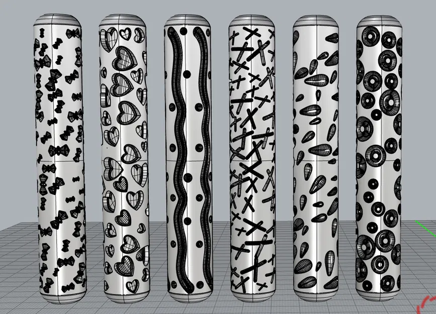 Thêm Con Lăn Tạo Họa Tiết Cho Đất Sét/Gốm (More Pottery/Clay Rolling Stamps) - Image 1