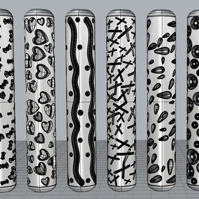 Thêm Con Lăn Tạo Họa Tiết Cho Đất Sét/Gốm (More Pottery/Clay Rolling Stamps)