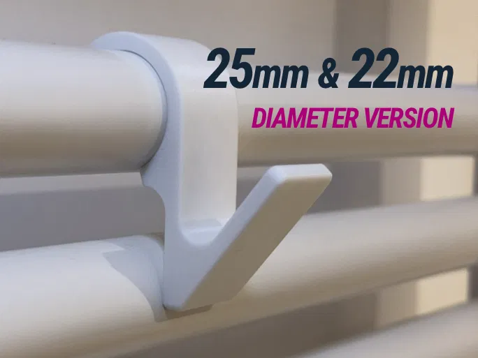 Móc/Treo cho Ống Tản Nhiệt Phòng Tắm (Bathroom Radiator Hook / Hanger) - Image 1