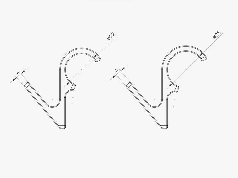 Móc/Treo cho Ống Tản Nhiệt Phòng Tắm (Bathroom Radiator Hook / Hanger) - Image 2